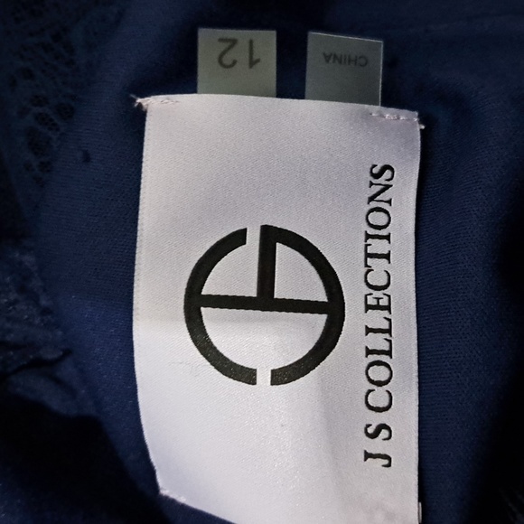 JS Collection Maria Scallop Column Gown - Picture 13 of 13